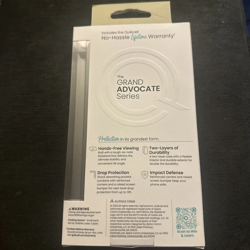 Quikcell Grand Advocate for Moto G 5G (2023)Layered Defense w/ Kickstand green